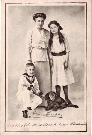 Marie Louise, Berthold Friedrich, Marie Alexandra [von Hohenzollern]
