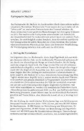 Fachsprache Medizin