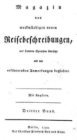 Des Grafen Moritz August von Benjowski Reisen durch Sibirien und Kamtschatka über Japan und China nach Europa