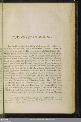 Zur Verständigung