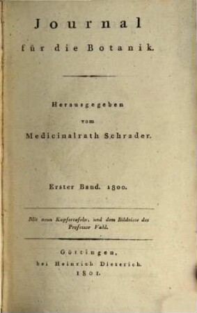 Journal für die Botanik. 1800,1 (1800/01)