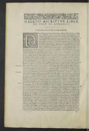 Galeno ascriptus liber de voce et anhelitu censura