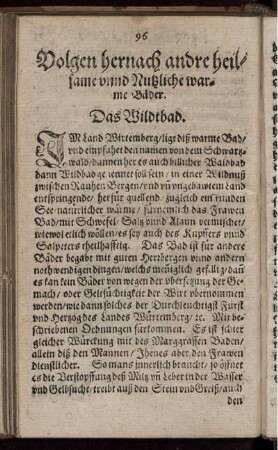 Volgen hernach andre heilsame unnd Nutzliche warme Bäder