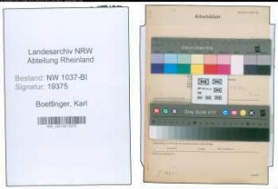 Entnazifizierung Karl Boettinger , geb. 23.08.1909 (Angestellter)