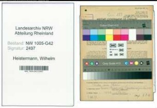 Entnazifizierung Wilhelm Heistermann , geb. 25.10.1895 (Dedektiv)