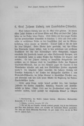 6. Graf Johann Ludwig von Saarbrücken-Ottweiler.