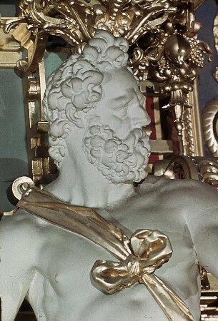 Götterpforte mit Merkur, Mars und Venus (Abundantia) und Minerva