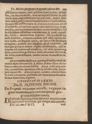 Observatio LXXXI. - C.
