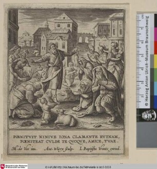 [Die Bewohner Ninives bereuen ihre Sünden, nachdem sie die Prophezeiung Jonas gehört haben; The People of Niniveh Repenting after Hearing the Prophecy of Jonah]