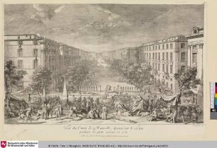 Veuë du Cours de Marseille, dessiné sur le Lieu pendant la peste arrivée en 1720