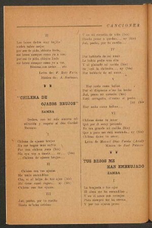 Tus besos me han embrujado : Zamba