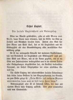 Die Naturgeschichte des Volkes als Grundlage einer deutschen Social-Politik, 3. Die Familie