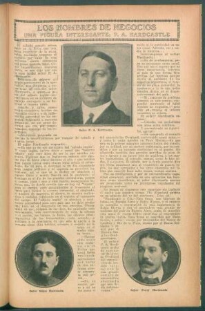 Los hombres de negocios : Una figura interesante; P. A. Hardcastle