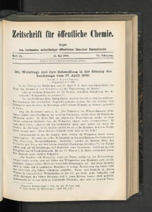 Heft IX. 15. Mai 1900.