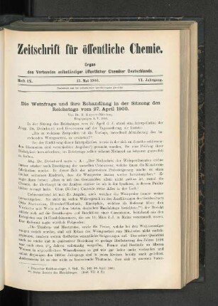 Heft IX. 15. Mai 1900.