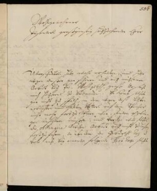 Brief von Christoph Graupner an Johann Friedrich von Uffenbach. Darmstadt, 21.12.1727