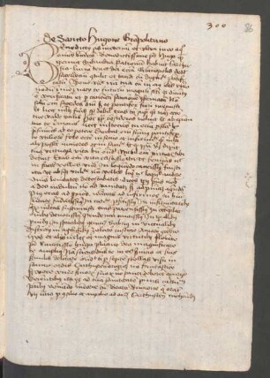 De sancto Hugone Gratianopolitano