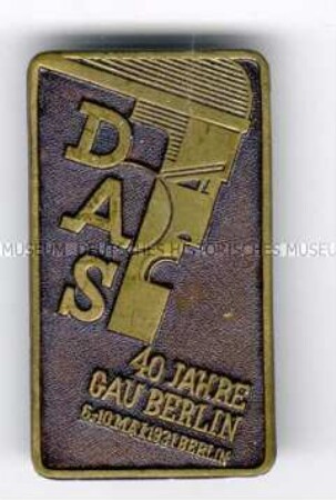 Deutscher Arbeiter-Sängerbund (DASB), 40 Jahre Gau Berlin