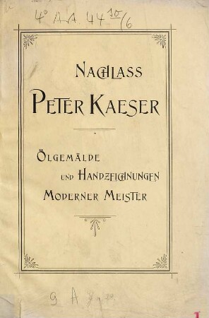 Versteigerung. 1897, 4. Okt. = [6]