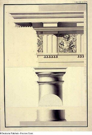 VIII. Dessein (mit geschlossener Klappe)