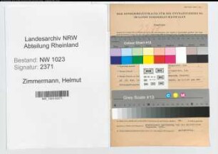 Entnazifizierung Helmut Zimmermann , geb. 25.10.1914 (Postinspektor)