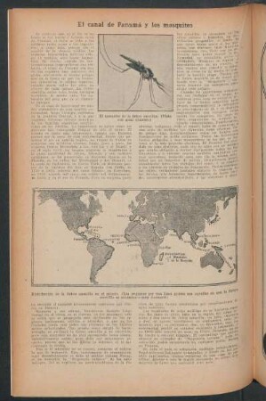 El canal de Panamá y los mosquitos