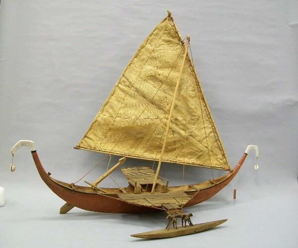 Model of an outrigger boat