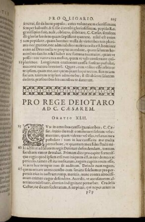 Pro Rege Deiotaro Ad C. Cæsarem. Oratio XLII.