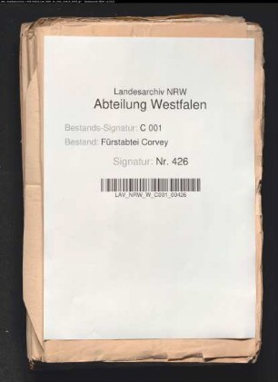 Abtwahlen; Korrespondenzen, päpstliche Bestätigung. Verpflichtung der Kapitularen zu regulärer Wahl, mit Unterschriftsliste 1665; Wahlprotokoll. Wahldirektorium. "Sacra congregatione consistoriali ... nullius seu Corbeien. Electiones ... 1737".