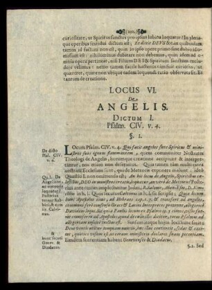 Locus VI. De Angelis