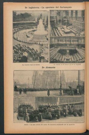 De Inglaterra : La apertura del Parlamento