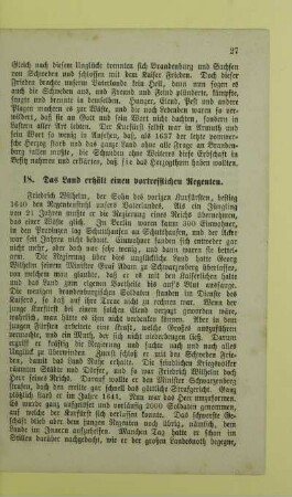 18. Das Land erhält einen vortrefflichen Regenten