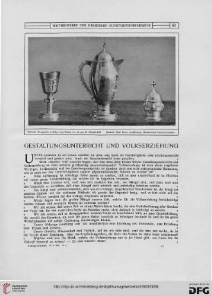 Gestaltungsunterricht und Volkserziehung