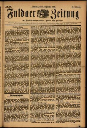 Ausgabe vom Dienstag, den 08. September 1896.