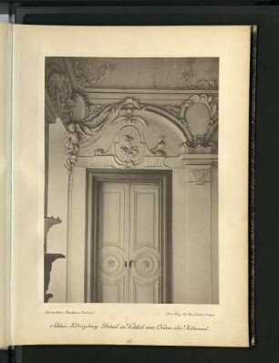 Schloss Ludwigsburg. Detail im Vestibül vom Ordens- oder Rittersaal