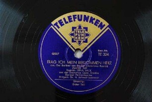 Frag ich mein beklommen Herz : [Arie der Rosine] aus: Der Barbier von Sevilla; zweiter Teil / (Gioachino Rossini)