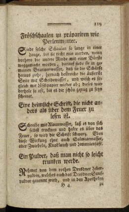 Fröschschaalen zu präpariren wie Perlenmutter