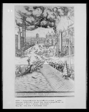 Venedig: Der Brand des Dogenpalastes im Jahre 1577