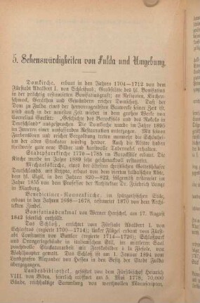Sehenswürdigkeiten von Fulda und Umgebung
