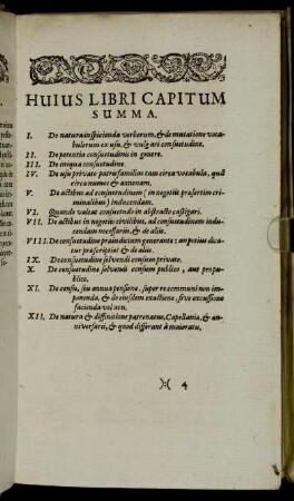 Huius Libri Capitum Summa.