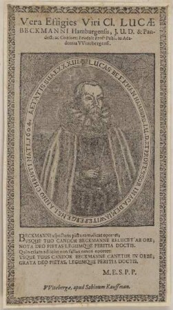 Bildnis des Lucas Beekmann