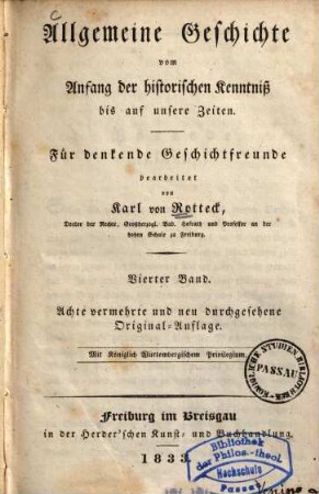 Allgemeine Geschichte vom Anfang der historischen Kenntniß bis auf unsere Zeiten, 4