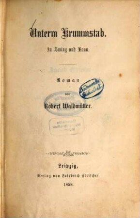 Unterm Krummstab