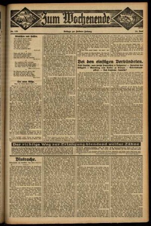 Dritte Ausgabe vom Sonntag, den 14. Juni 1931.
