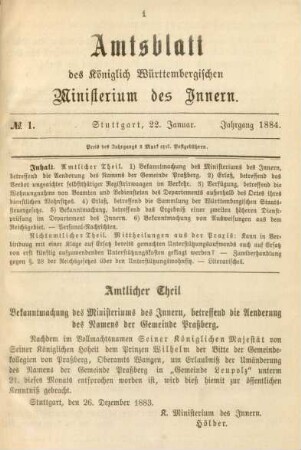 22. Januar-22. Dezember = No. 1-27
