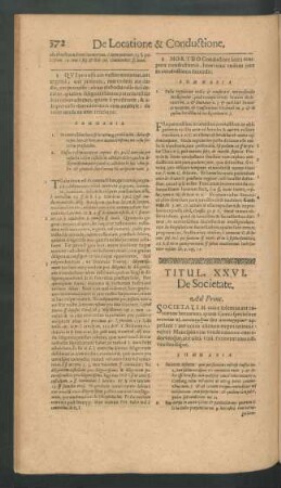 Titul. XXVI. De Societate.