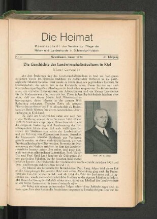 Nr. 1, Januar 1954
