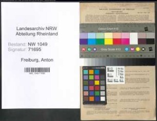 Entnazifizierung Anton Freiburg , geb. 07.06.1894 (Arbeitsvermittler)