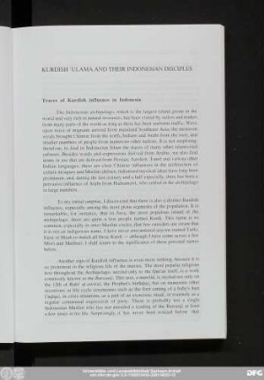 Kurdish 'Ulama And Their Indonesian Disciples