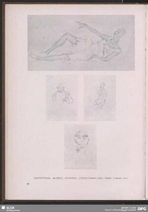 Mappenwerk „Skizzen", „Bildnisse", „Lithographien"